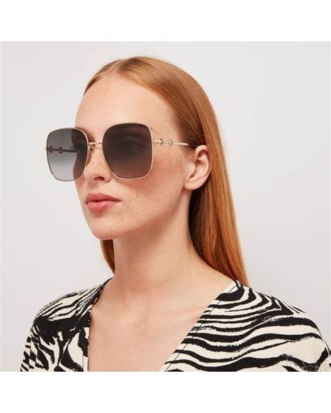 gucci gg0427s sunglasses|57mm gradient square sunglasses Gucci.